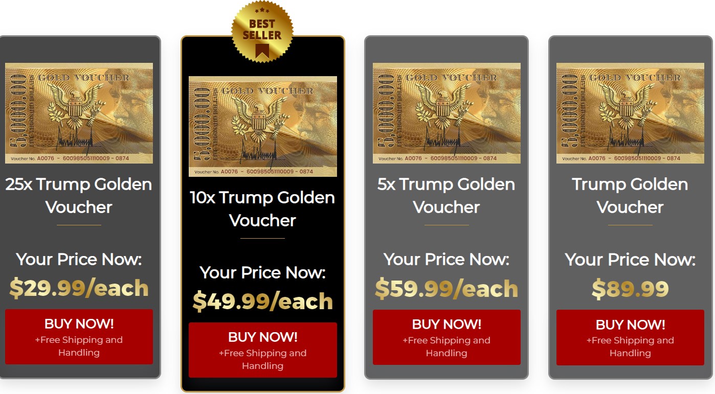 Buy Trump Golden Voucher