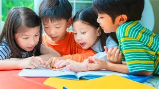 Children Learning Reading